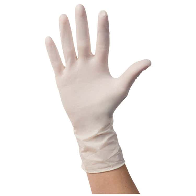 Cardinal Health Positive Touch Latex Exam Gloves, Powder-Free | Carewell
