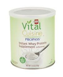 Vital Cuisine ProPass Oral Protein Supplement Whey Protein, Unflavored Powder, 7.5 oz., Can