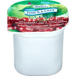 Thick &amp; Easy Ready to Use Thickened Beverage,  Cranberry Juice Cocktail Flavor, 4 oz., Portion Cup