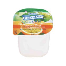 Thick &amp; Easy Ready to Use Thickened Beverage, Orange Juice Flavor, 4 oz., Portion Cup