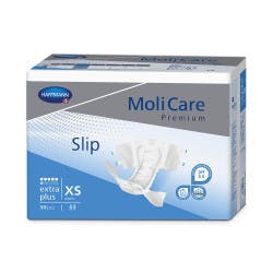 MoliCare Premium Slip Extra Plus Brief Adult Diapers with Tabs, Heavy Absorbency