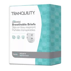 Tranquility Essential Breathable Brief Adult Diapers with Tabs, Heavy Absorbency