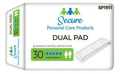 Secure Personal Care Products Dual Pads Incontinence Liner