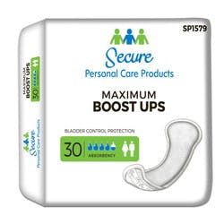 Secure Personal Care Products Maximum Boost Ups Pads, Heavy Absorbency