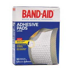 Band-Aid Adhesive Pads Large with Quiltvent Technology, 2-7/8 X 4&quot;