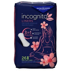incognito by Prevail Panty Liner, Light Absorbency