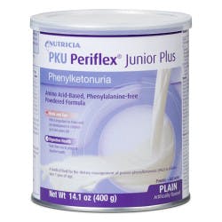 Nutricia PKU Periflex Junior Plus Amino Acid-Based Phenylalanine-Free Powdered Formula, 14.1 oz.