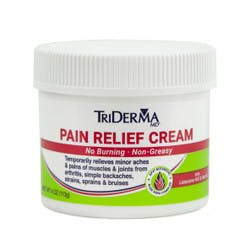 TriDerma MD Pain Relief, Lidocaine / Menthol Cream, 4 oz.