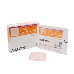 Allevyn Gentle Border Lite Silicone Gel Adhesive, 3&quot; X 3&quot;