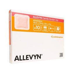 Allevyn Gentle Border Lite Silicone Gel Adhesive, 4&quot; X 4&quot;