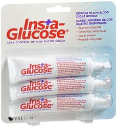 Insta-Glucose Glucose Supplement Gel, 3 Per Pack, Cherry