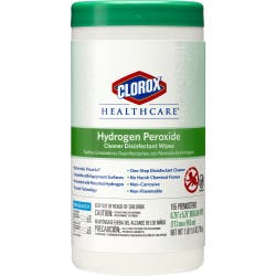 Clorox Healthcare Hydrogen Peroxide Disinfecting Wipes, Unscented