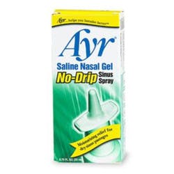 Ayr Saline Nasal Gel No-Drip Sinus Spray, 0.75 oz.