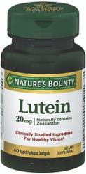 Nature's Bounty Lutein Eye Vitamin Supplement, 20 mg, 20 Tablets