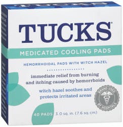 Tucks Medicated Cooling Hemorroidal Pads with Witch Hazel