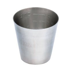 McKesson Argent Medicine Cup, 2oz., Stainless Steel, Reusable