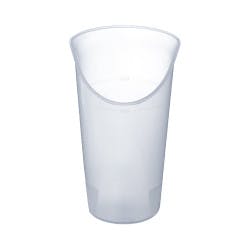 Nosey Cup ADL Dysphagia Cup,  8 oz. Clear Plastic, Reusable