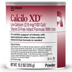 Calcilo XD Low-Calcium/Vitamin D-Free Infant Formula with Iron, 13.2 oz.