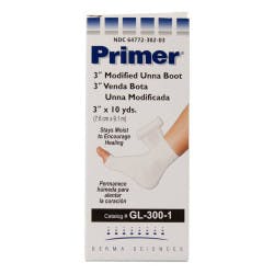 Primer Unna Boot with Zinc Oxide, 3&quot; x 10 yd