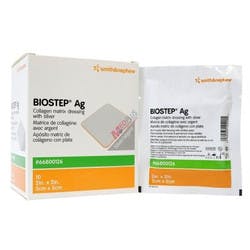 Biostep Ag Collagen Matrix Dressing with Silver, 2 X 2&quot;