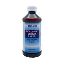 Geri-Care Docusate Sodium Liquid Stool Softener, Cherry Flavor, 16 oz.