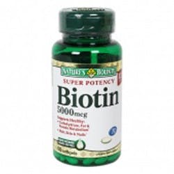 Nature's Bounty Super Potency Biotin, 500 mg, 60 Softgels