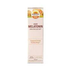 Sundown Liquid Melatonin Drug-Free Sleep Aid, Cherry Flavor, 2 oz.