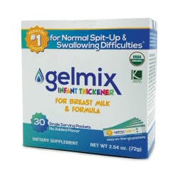 Gelmix Infant Thickener for Breast Milk &amp; Formula Packets, 2.4 gram