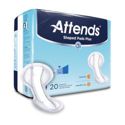 Attends Shaped Pads Plus, Heavy Absorbency