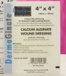 DermaGinate Calcium Alginate Dressing, 4.25 X 4.25&quot;
