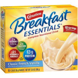 Carnation Breakfast Essentials Powder Packets, Vanilla