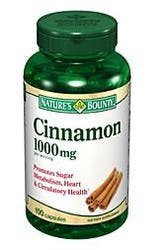 Nature's Bounty Cinnamon Herbal Supplement, 500 mg, 100 Capsules