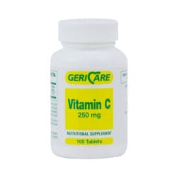 Geri-Care Vitamin C Nutritional Supplement, 250 mg, 100 Tablets