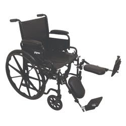 PMI ProBasics K1 Standard Wheelchair, Flip-Back Desk Arms, Elevating Legrests