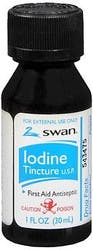 Swan Iodine Tincture Antiseptic, 1 oz.