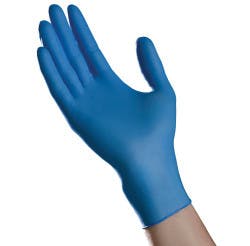 Cardinal Health Ambitex Nitrile Select Exam Gloves, Powder-Free, Blue