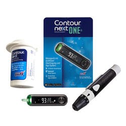 Contour Next ONE Bluetooth Blood Glucose Meter, Lancing Device and Lancets