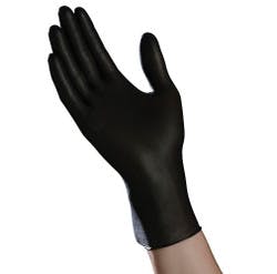 Cardinal Health Ambitex Nitrile Exam Gloves, Powder-Free, Fully Textured, Black