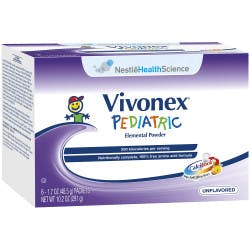 Nestle HealthScience Vivonex Pediatric Elemental Powder Tube Feeding Formula, Unflavored, 1.7 oz.