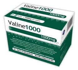 Vitaflo Valine1000 Amino Acid Oral Supplement Powder, Unflavored, 4g Packet