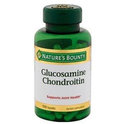 Nature's Bounty Glucosamine Chondroitin Dietary Supplement, 110 Capsules