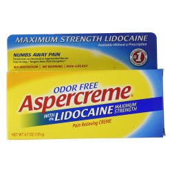 Aspercreme Maximum Strength with Lidocaine Pain Relieving Creme, 4.7 oz.