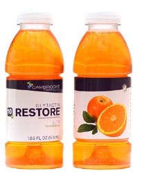 Cambrooke Glytactin Restore Lite 10 PKU Supplement Drink, Tangerine, 16.9 oz.