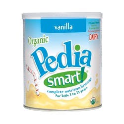 PediaSmart Organic Dairy Complete Nutrition Beverage Powder, Vanilla, 360 g