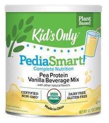 PediaSmart Organic Complete Nutrition Pea Protein Beverage Power, Vanilla, 12.7 oz.