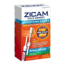Zicam Cold Remedy Nasal Swab, 20 Swabs