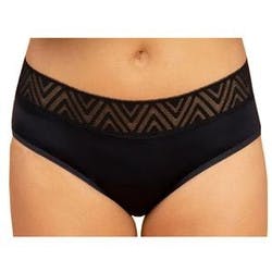 Thinx Hiphugger Period Protective Underwear, Black, Moderate Absorbency