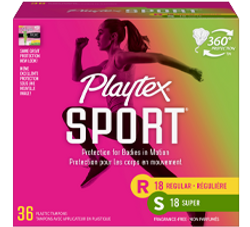 Playtex Sport Tampons Multipack, Unscented, Regular &amp; Super Absorbencies