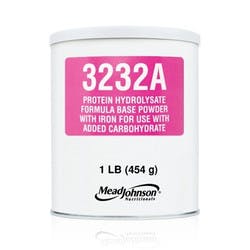 Mead Johnson 3232A Protein Hydrolysate Formula Base Powder, 1 lb.