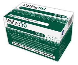 Vitaflo Valine50 Amino Acid Supplement, 50 mg, 4g Packets